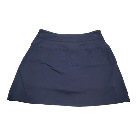 Coral Bay Elastic Waist Blue Skort Shorts w. Skirt Cotton & Spandex Activewear - Picture 1 of 7